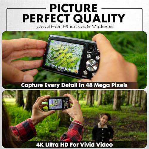 48 Mega Pixels Point & Shoot Digital Camera, Blue I223996