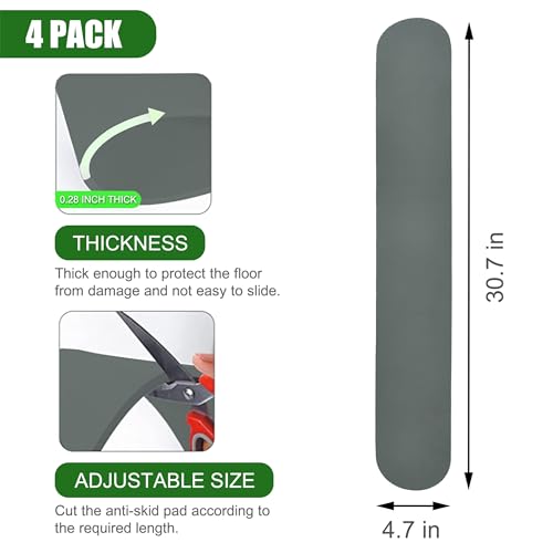 4 Pack Anti-Slip Furniture Rail Pads (30.7inch) L987791