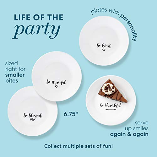 18-Piece Service for 6 Dinnerware Set, White Triple Layer Glass F852466
