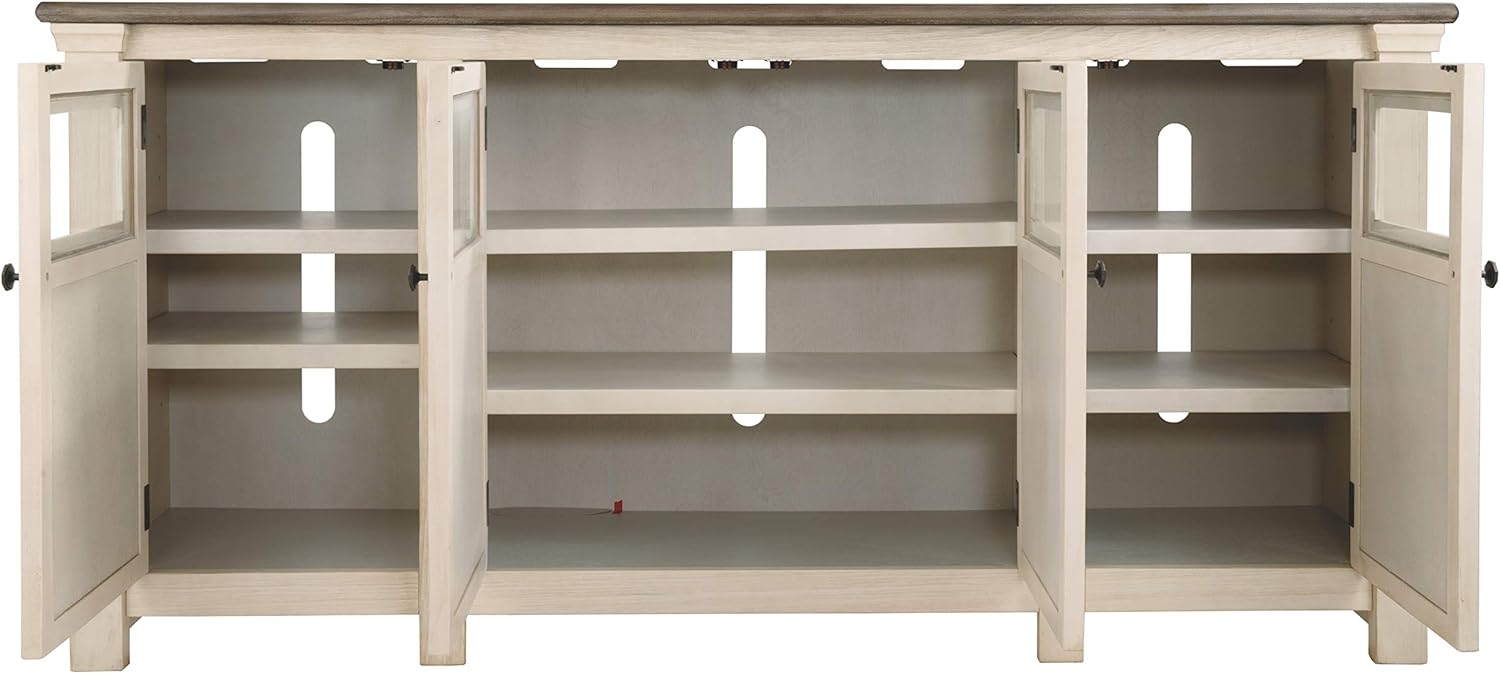 Whitewash Farmhouse TV Stand Z502