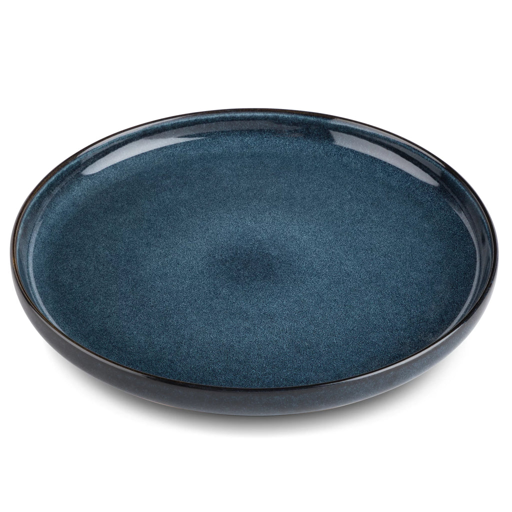 12-Piece Stoneware Dinnerware Set, Atlantic Blue B5810