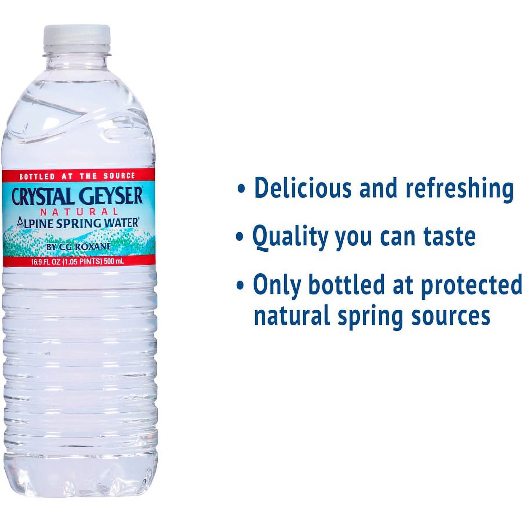 Natural Alpine Spring Water, 16.9 Oz Bottle, 24/Case Q8379