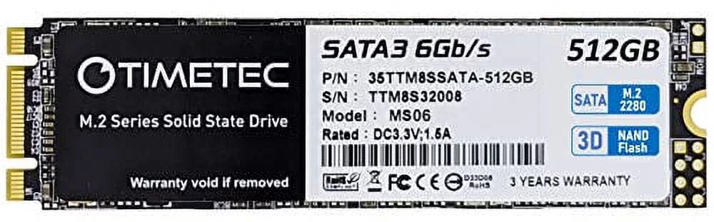 512GB SATA III M.2 2280 Internal Solid State Drive V8589