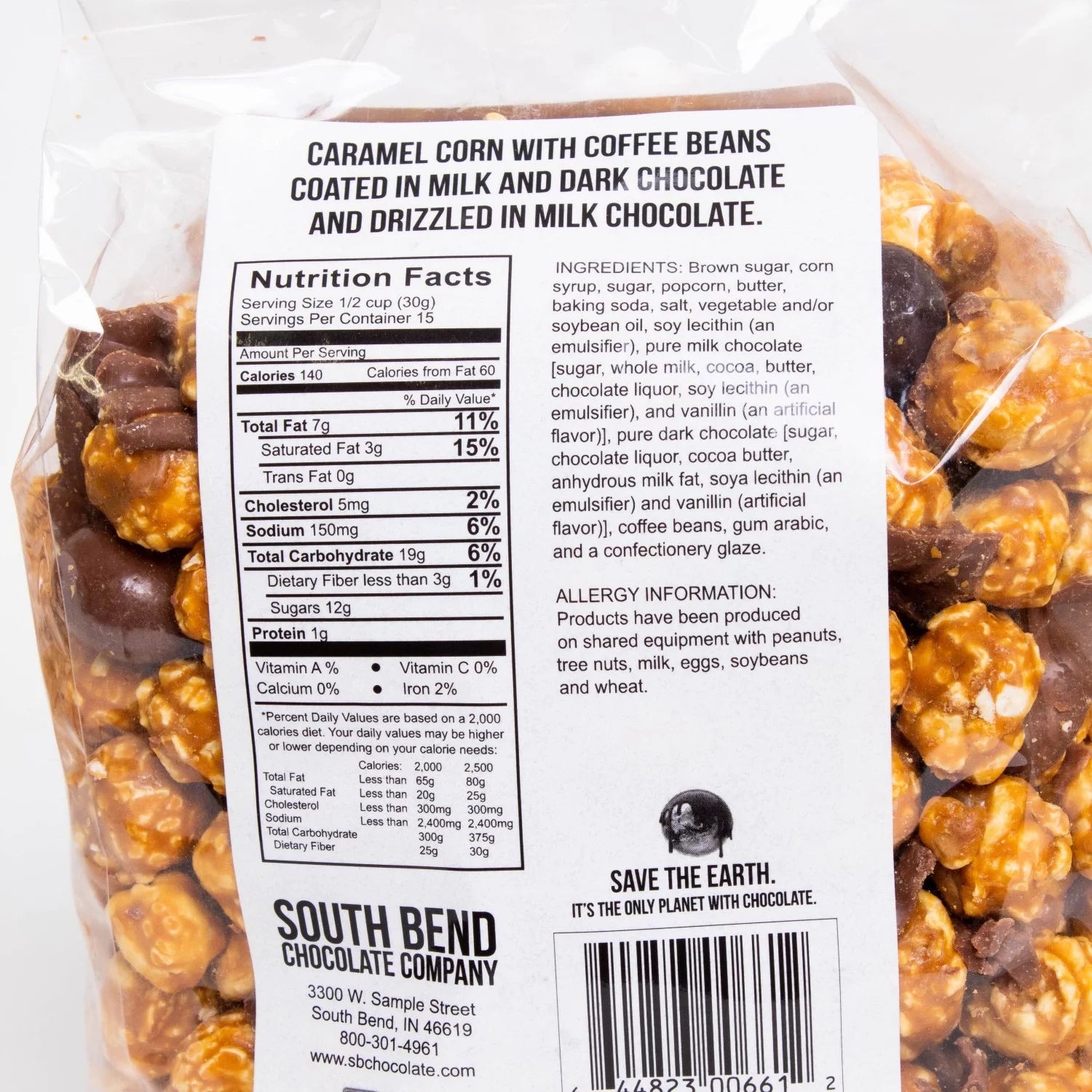 1 lb bag Caramel Popcorn Snack Mix V832605