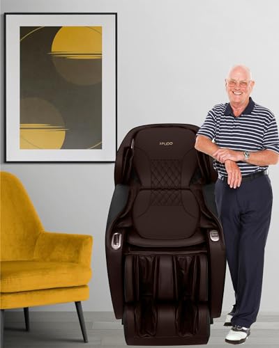 Beige Massage Chair with Heated SL Track A220474