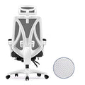 White Frame Green Net Gaming Racing Chair with High Back Z1644