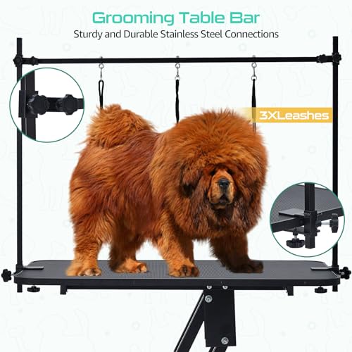 Hydraulic Dog Grooming Table, Heavy Duty, Max Load 350Lbs, WHITE K1403