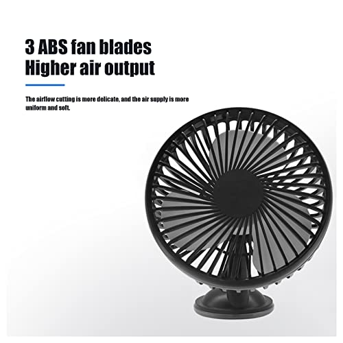 Black USB Powered Portable Vehicle Fan G82816