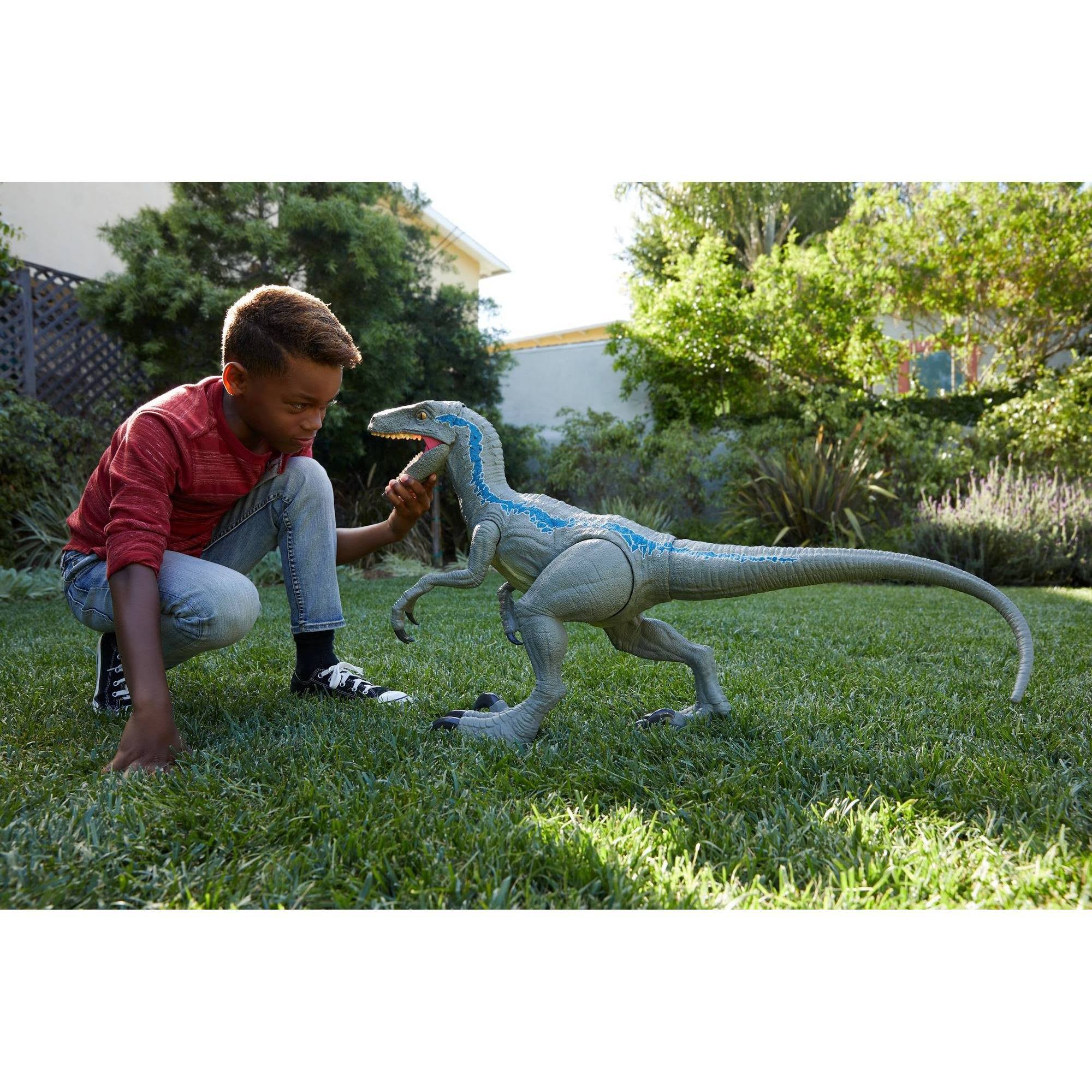 Super Colossal Velociraptor Blue O26179