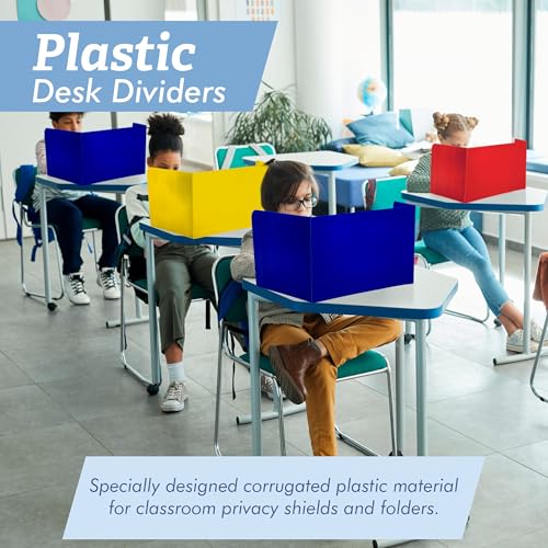 Plastic Desk Dividers 4 Pack (Black & White) T28900