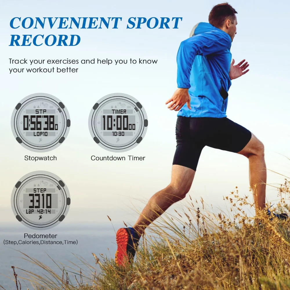 50 Meters Water-resistant Multifunctional Outdoor Sports Watch W6349