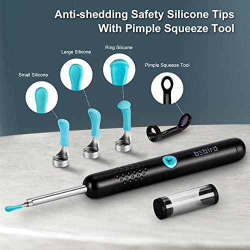 Black Wireless Otoscope with 1080P HD Camera F4614