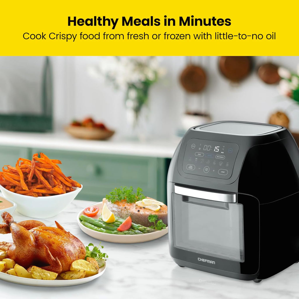 Digital Air Fryer with Rotisserie and Dehydrator I853