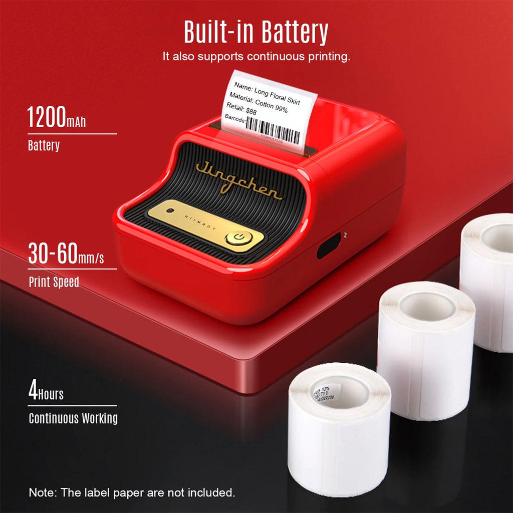 Wireless BT Thermal Label Printer D624904