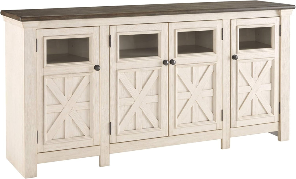 Whitewash Farmhouse TV Stand Z502