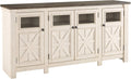 Whitewash Farmhouse TV Stand Z502