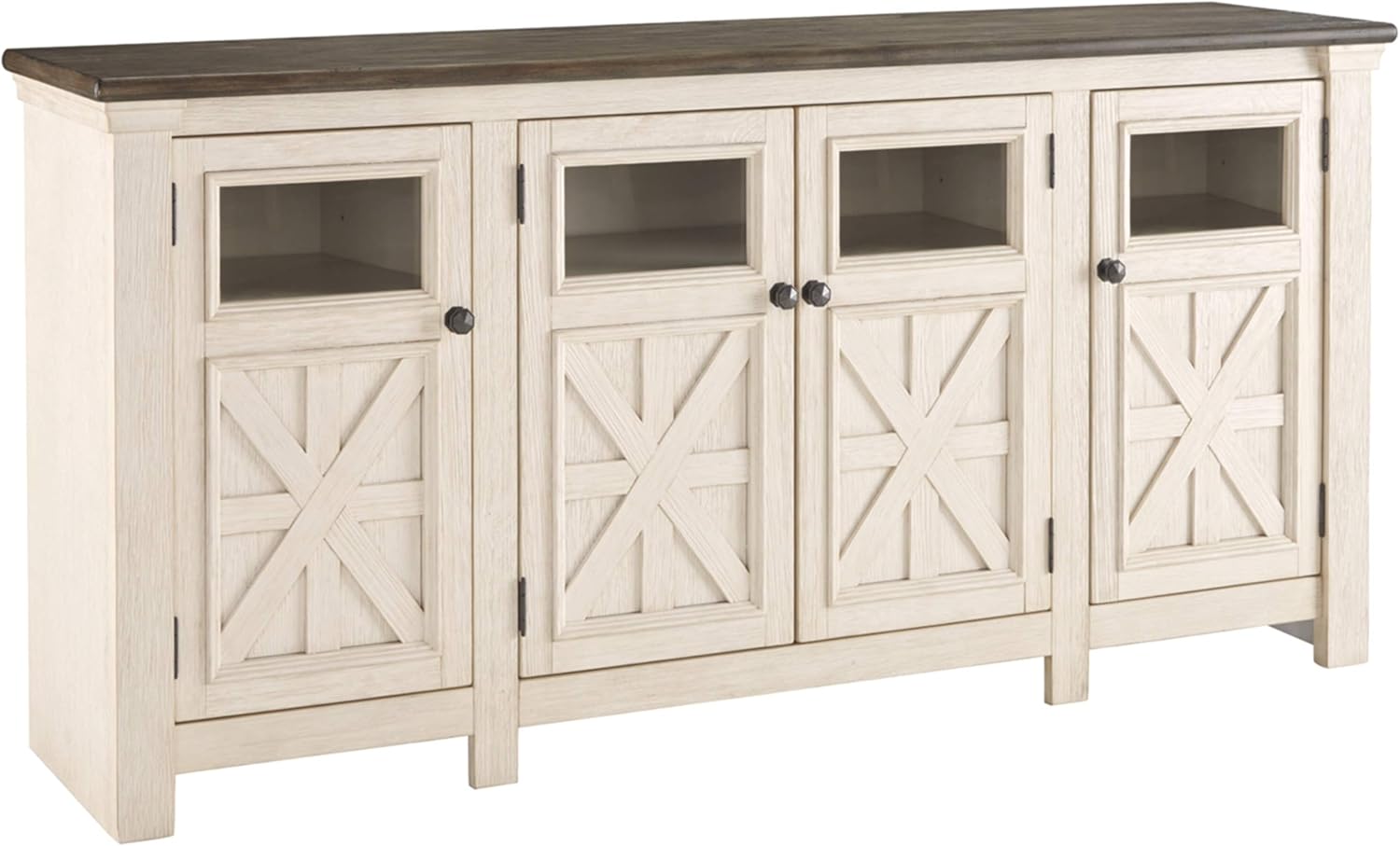 Whitewash Farmhouse TV Stand Z502