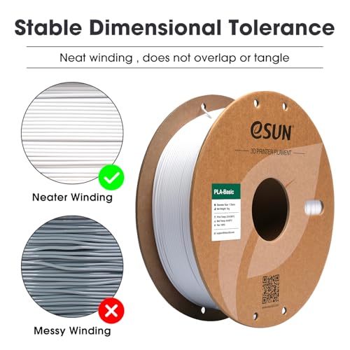 Cold White PLA Filament 1.75mm 1KG Spool 4 Spools Y870521
