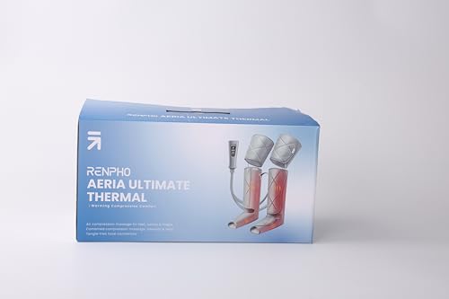 Grey Air Compression Calf Massager with Heat W69842