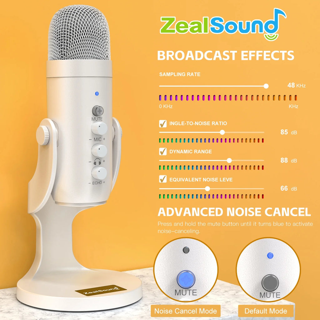 White USB Microphone Y22751