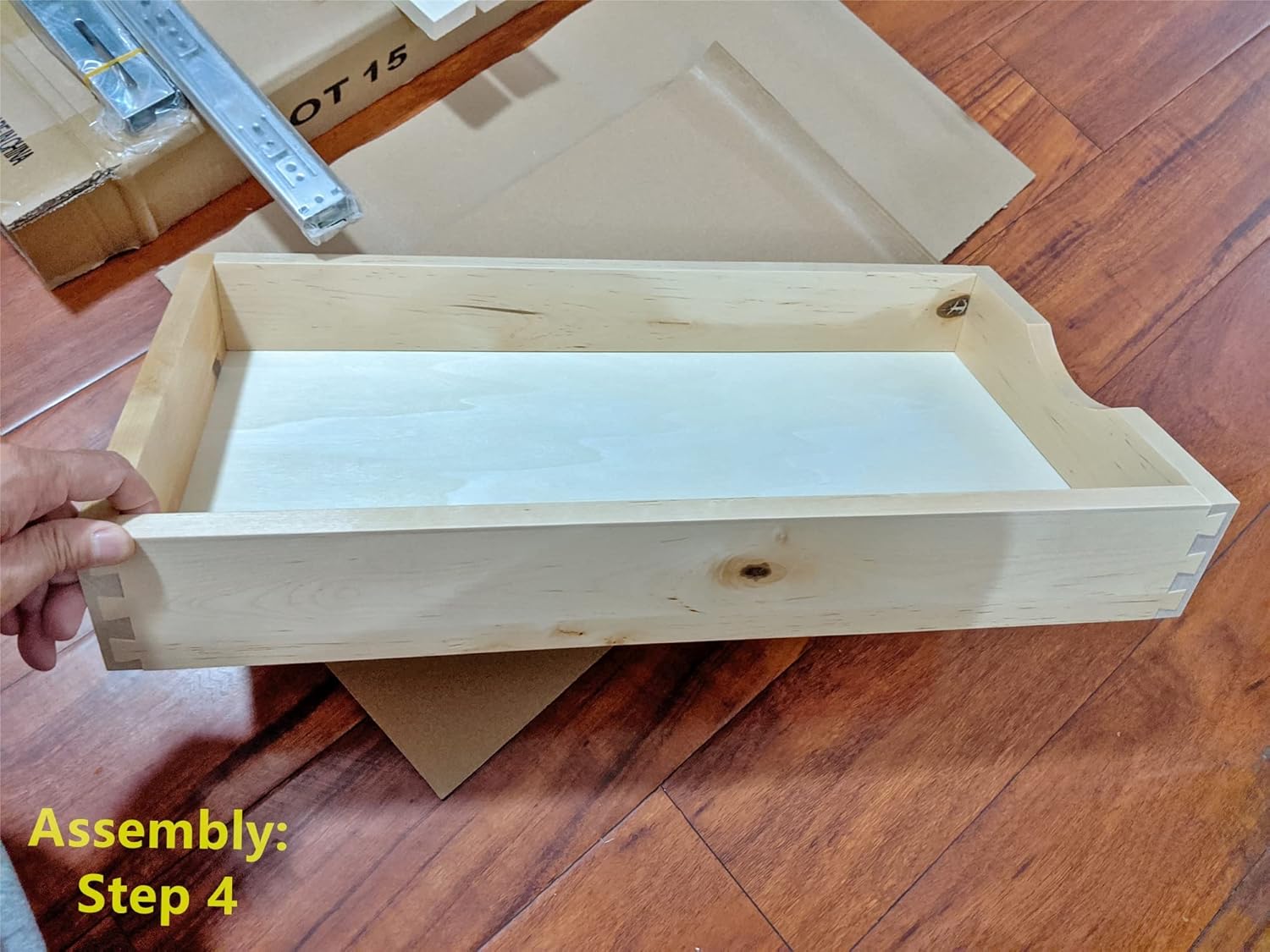11'' Pull Out Drawers Wood Drawer Rolling Tray J12711
