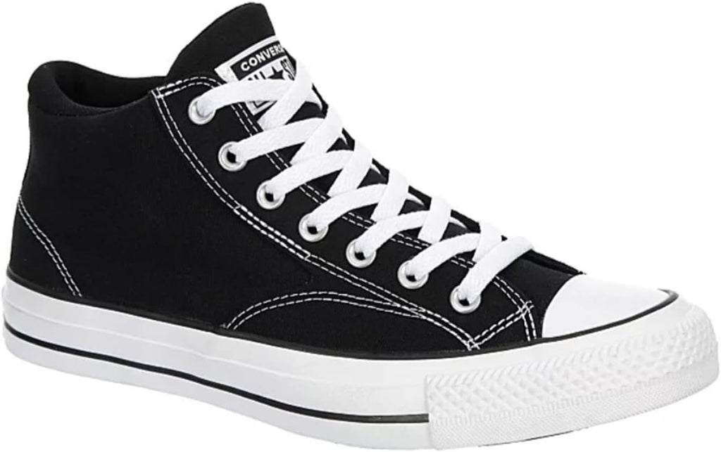 Black White Mid High Canvas Sneaker P477