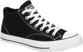 Black White Mid High Canvas Sneaker P477