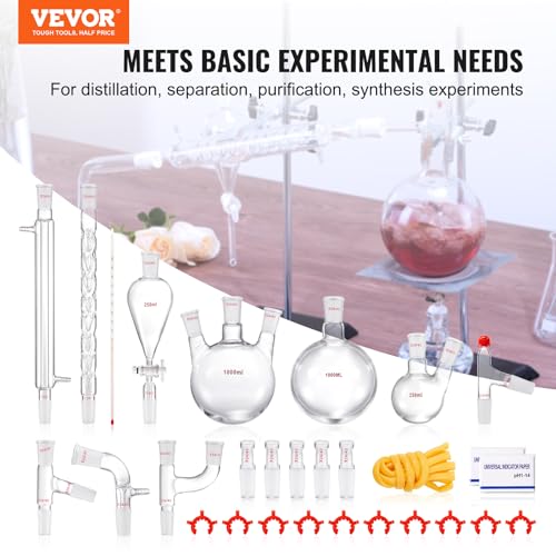 29PCS Chemistry Lab Glassware Kit 250 1000ml I831198