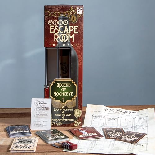 Escape Room Game Wine Bottle Puzzle Box G8598
