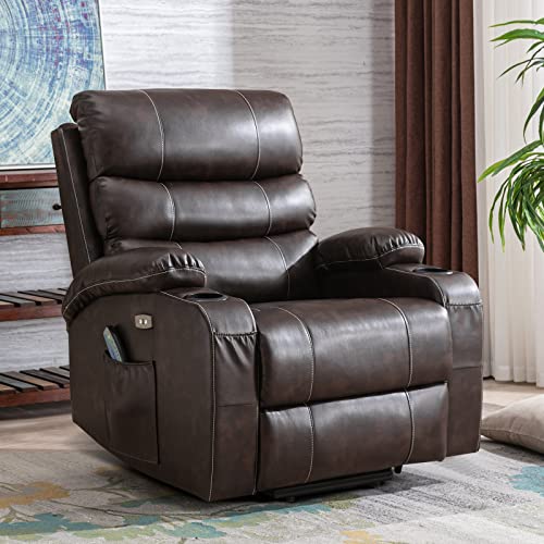 Power Lift Chair with Massage and Heat, PU Leather I92551