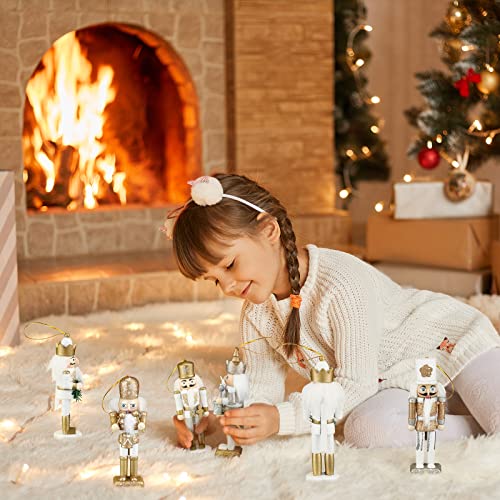 10 Pcs Wooden Nutcracker Ornaments 5 Inch T1031