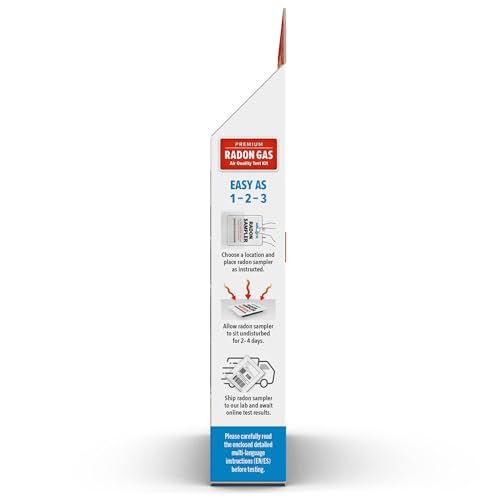 Radon Test Kit – 1 Short-Term Test Per Kit E696249