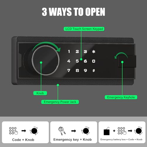 Large Unassembled Gun Safe with LCD Keypad P610237