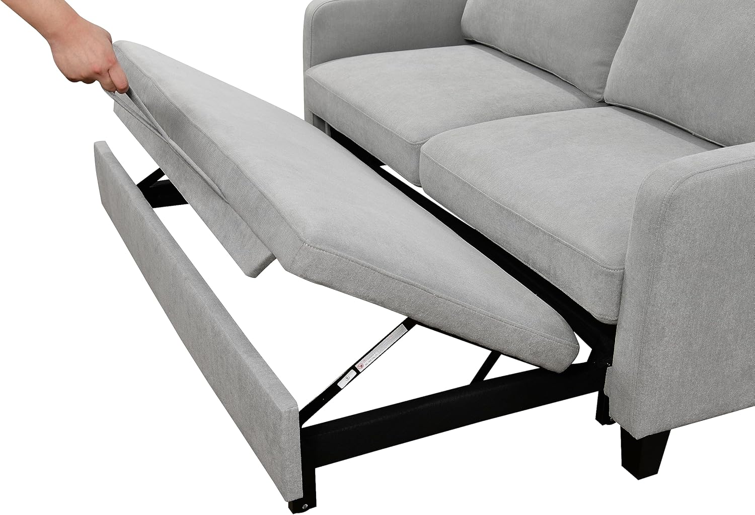 Light Gray Queen Sleeper Sofa Bed with Pullout Bed Z29480