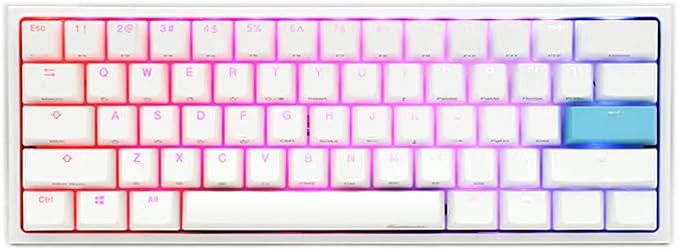 Pure White 60% Double Shot PBT Mechanical Keyboard K553392