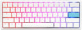 Pure White 60% Double Shot PBT Mechanical Keyboard K553392