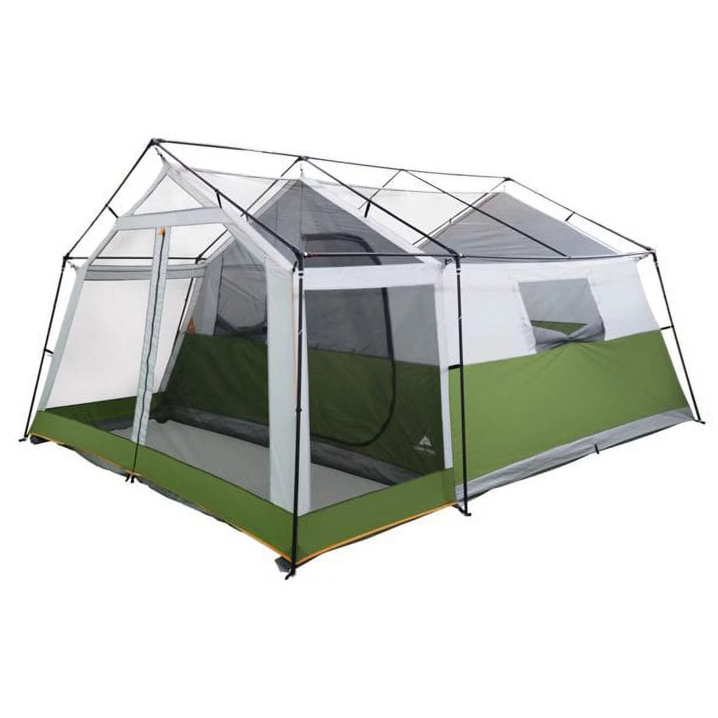 8-Person Family Cabin Tent with Screen Porch, Green X893395