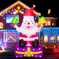 6 Ft Inflatable Santa Claus with Gift Boxes F475