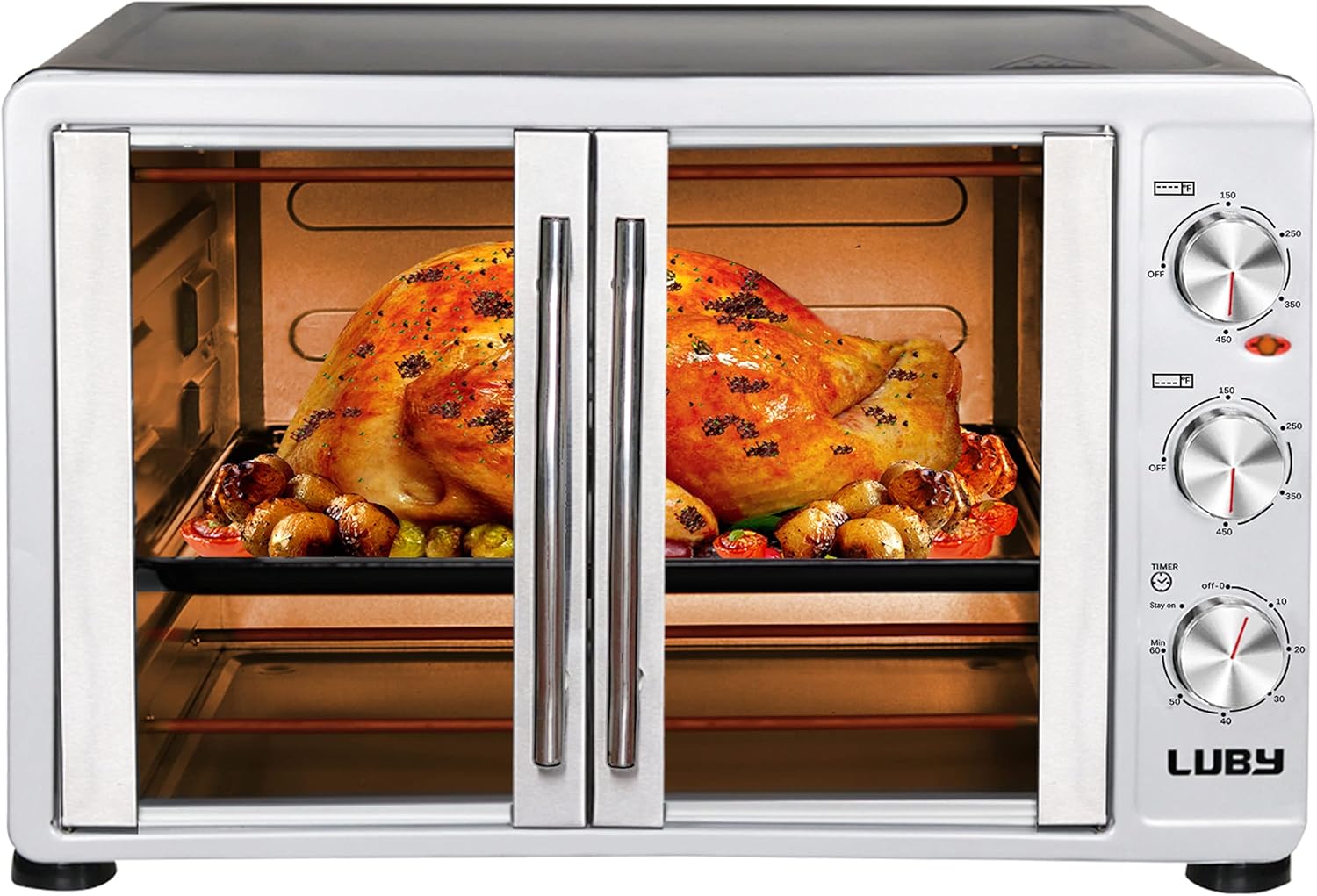 Silver 55L French Door Toaster Oven M639