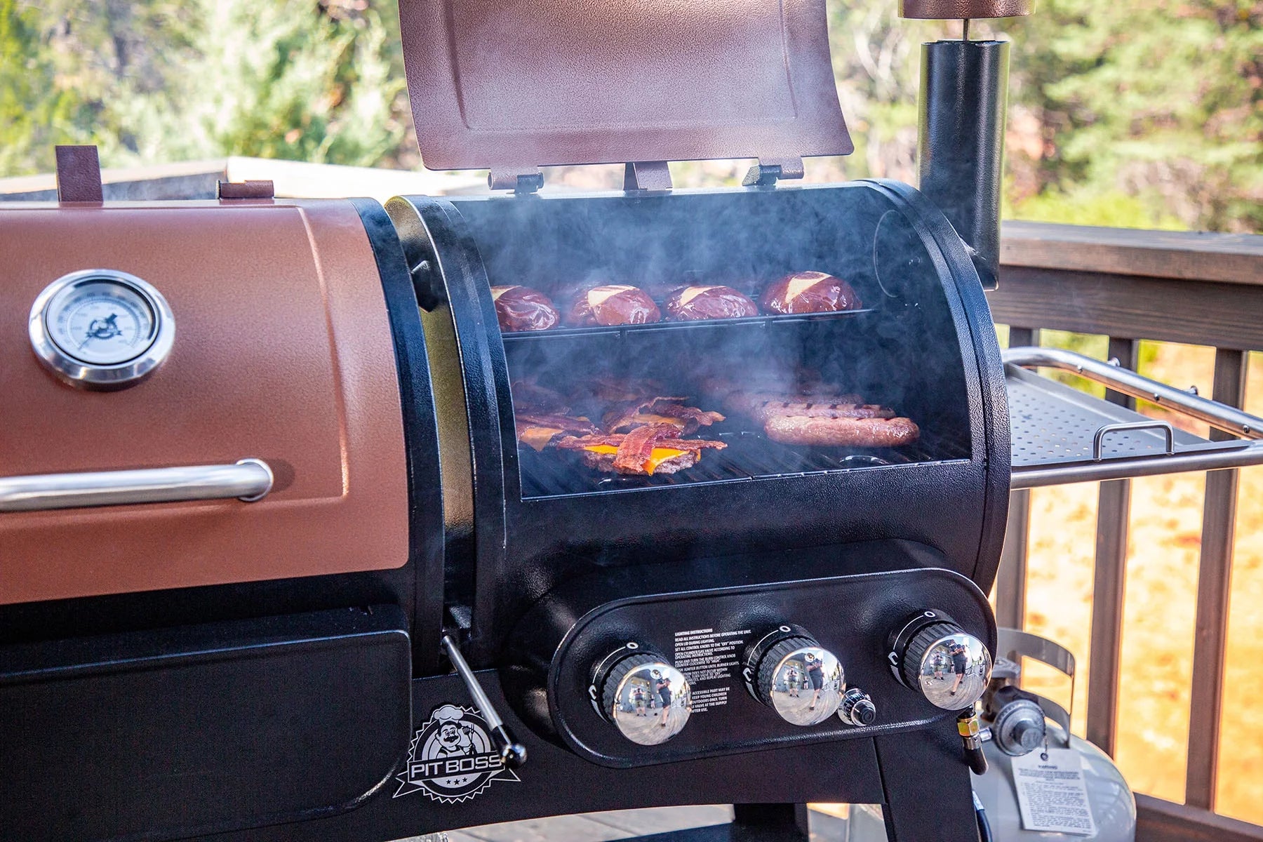 Gas/Pellet Combo Grill O8257