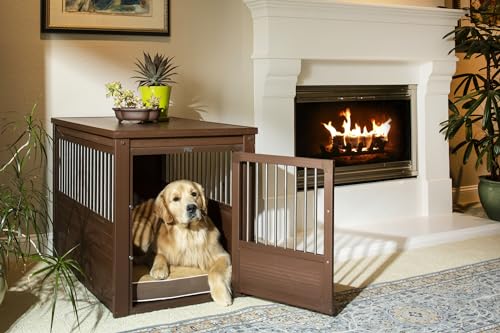 Dog Crate End Table with Stainless Steel Tubing E6601