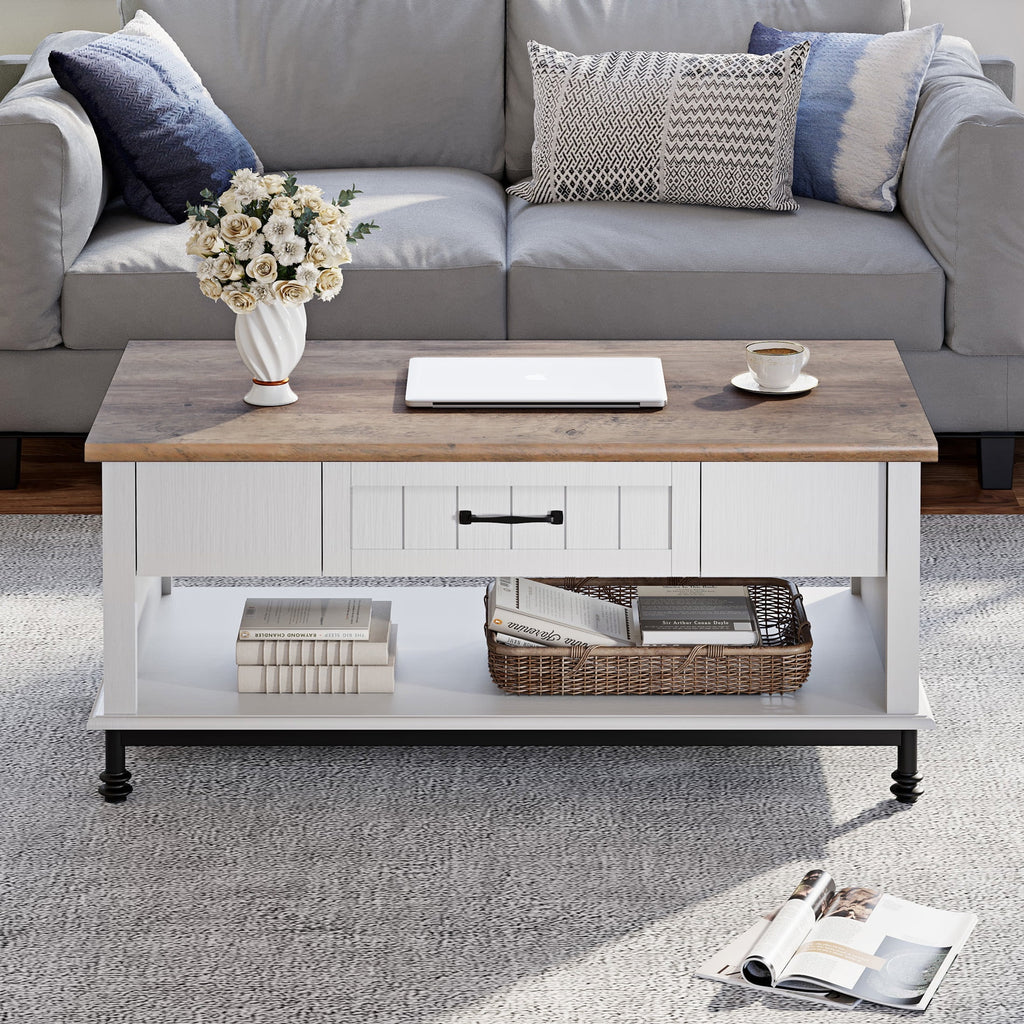 Large Rectangle Coffee Table with Drawer T15271