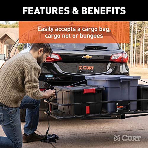 60 x 24-Inch Black Steel Cargo Carrier K237