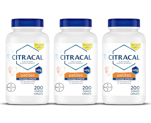 200 Caplets Calcium Citrate with Vitamin D3 (Pack of 3) T292663