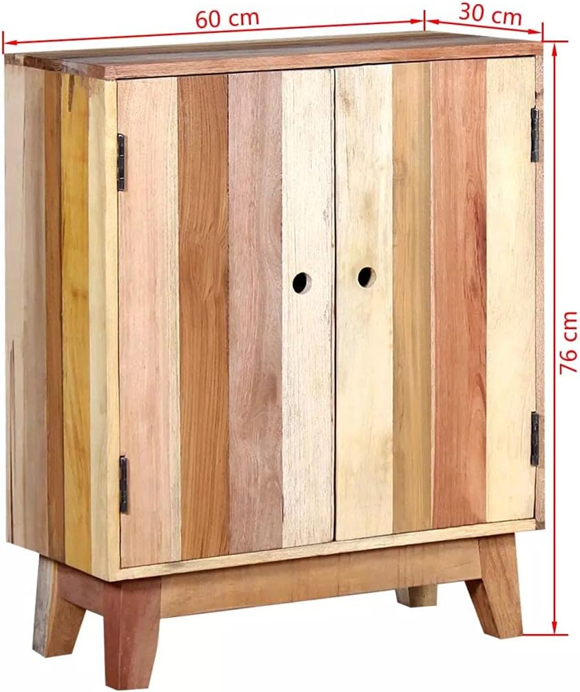 Industrial Wooden Storage Cabinet Sideboard Solid Reclaimed Wood I163