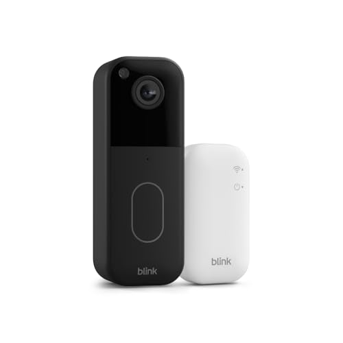 Black Video Doorbell with Sync Module Core V554