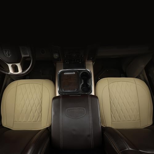 2pcs Front Car Seat Covers, PU Leather (Black) P90470