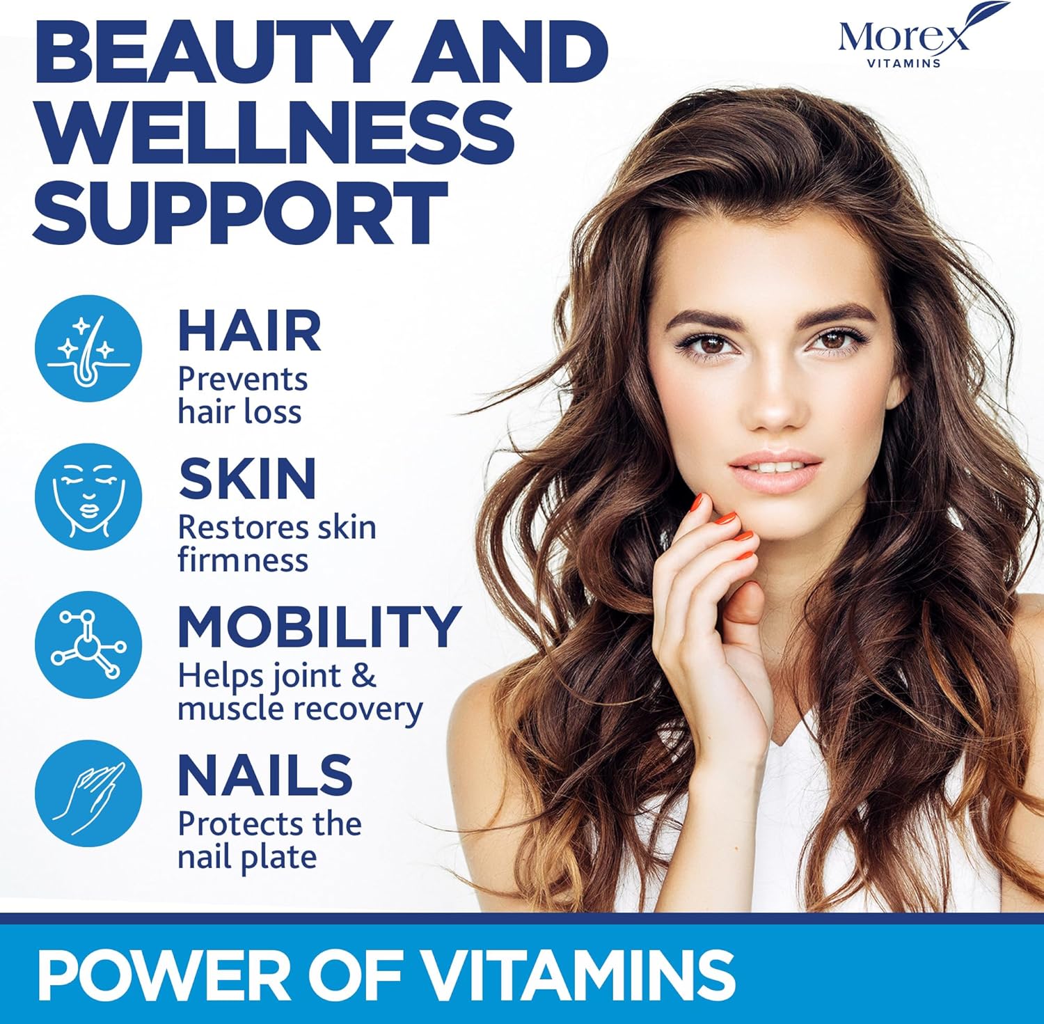 Biotin Multivitamin Gummies for Hair, Skin & Nails with Collagen & Keratin - 60 Psc S286