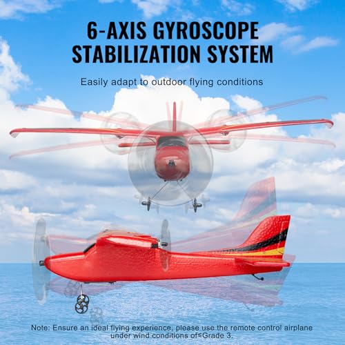 Red 2.4GHz 2 Channel Remote Control Aircraft with 2 Batteries O281