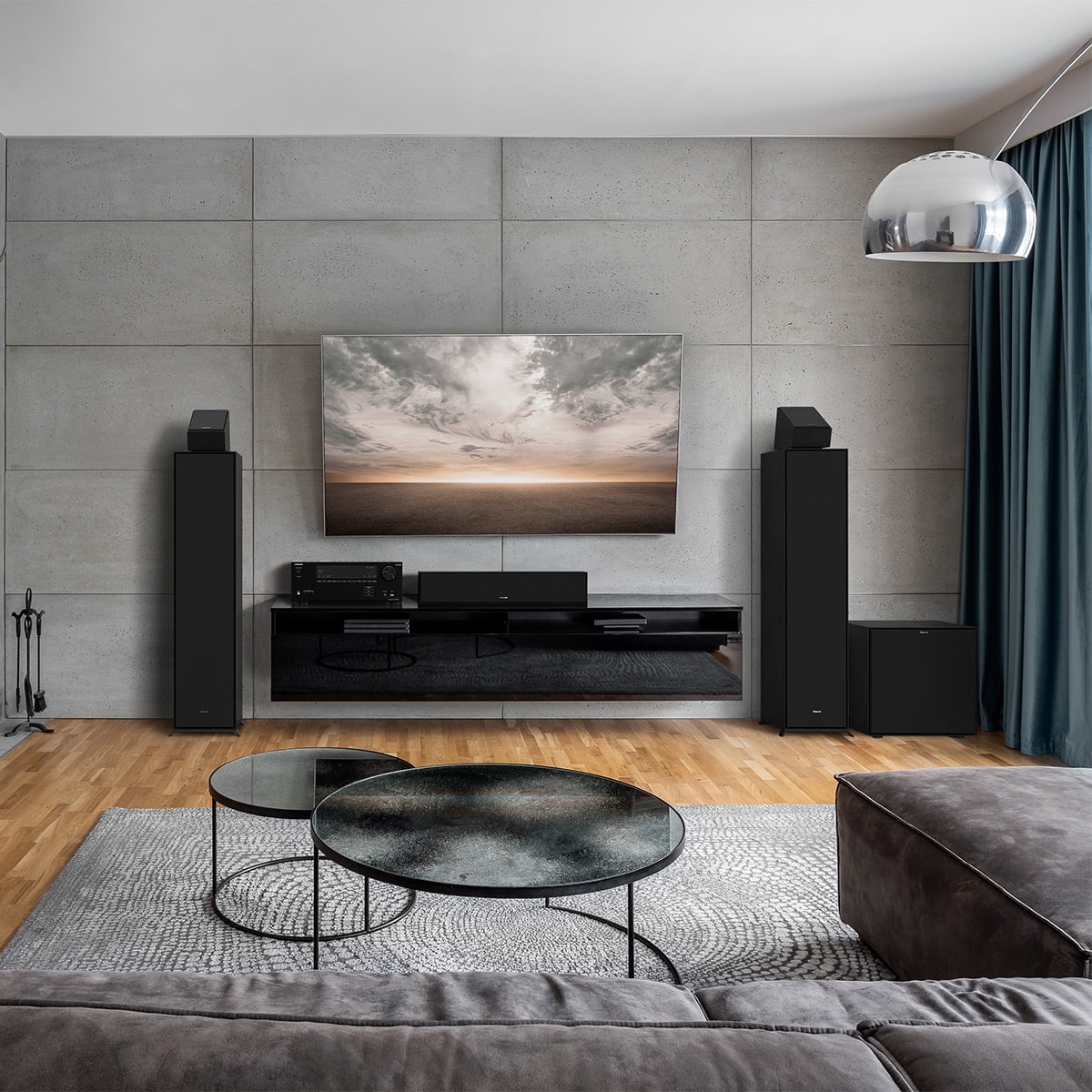 Black Dolby Atmos Speakers - Pair G1230